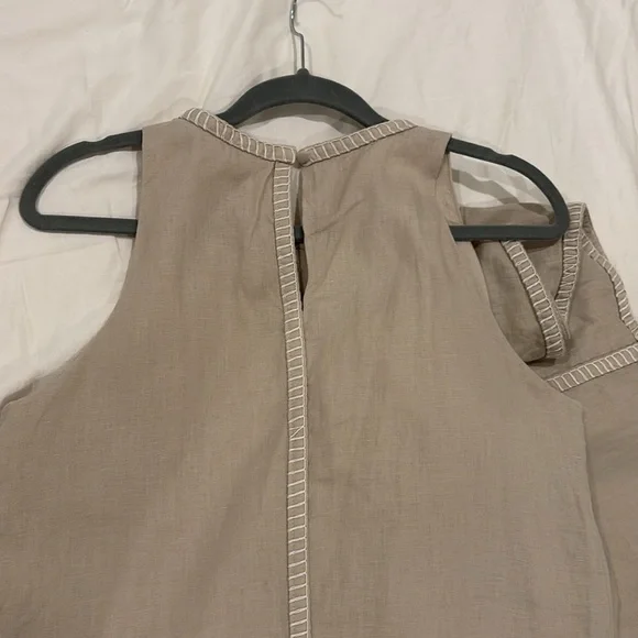 Magaschoni Linen Sleeveless Midi Maxi Dress - Picture 5 of 6